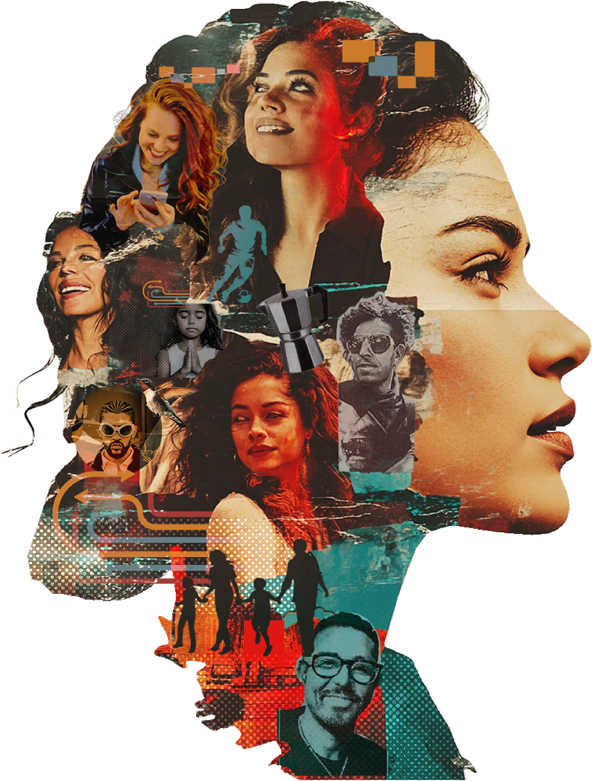 People collage